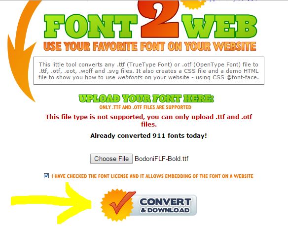 convert to webfont