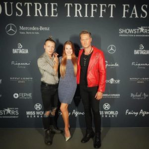 Industrie trifft Fashion,,Katja Kalugina, Emil Kusmirek. Nico Schwanz